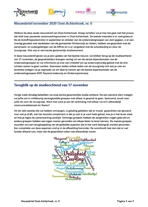 Nieuwsbrief #6