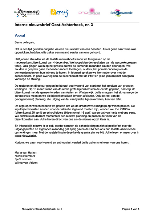 Nieuwsbrief #3