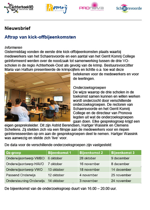 Nieuwsbrief #5