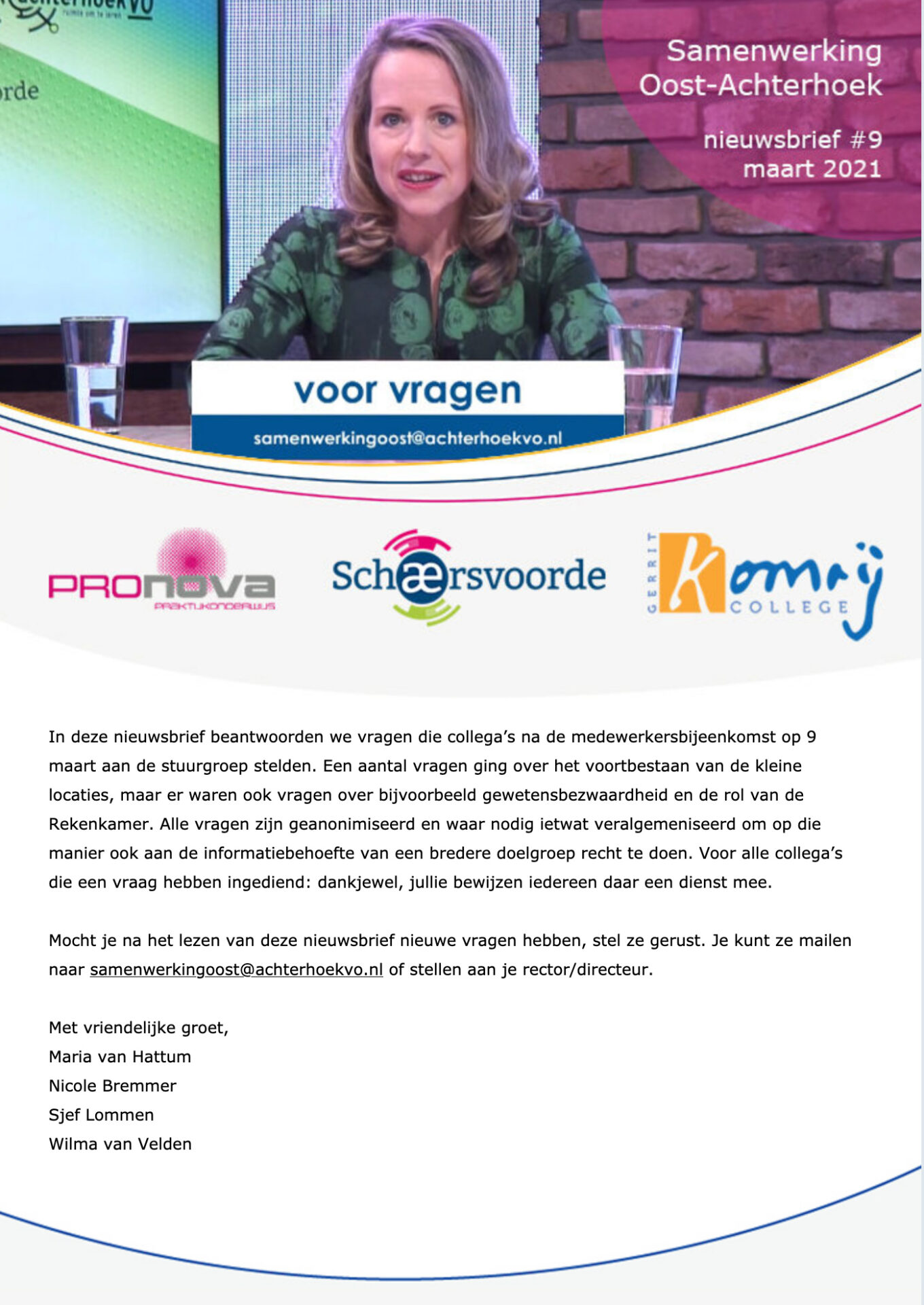 Nieuwsbrief #9